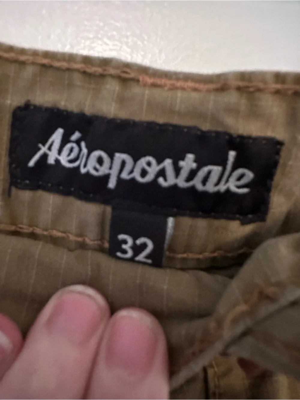 Aeropostale Men's Cargo Shorts in Brown - Picture 3 of 5